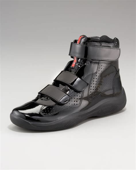 nike fabric sneakers prada|prada designer high top sneakers.